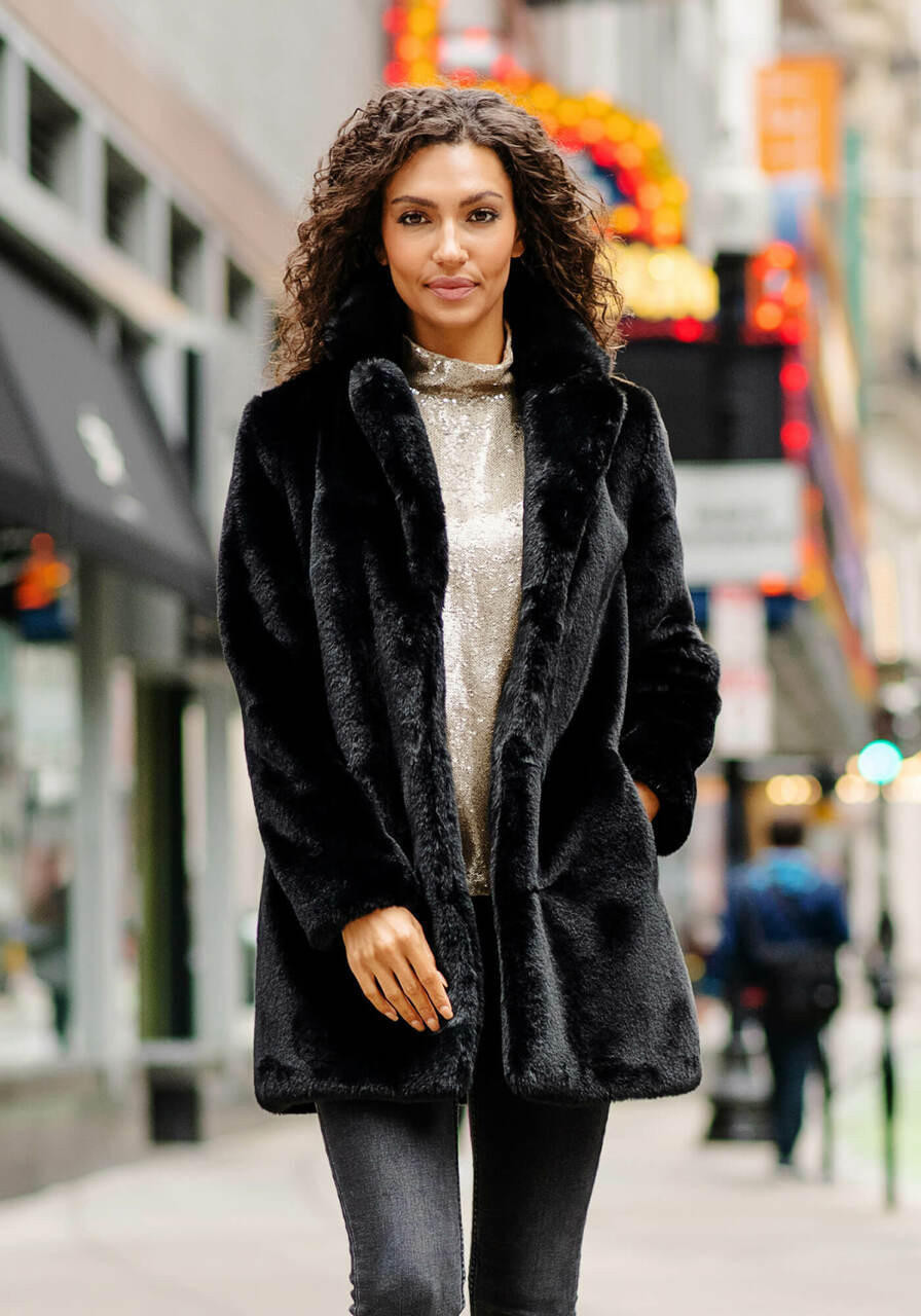 Day Furs, Inc. Woman's Black Mink Fur Coat