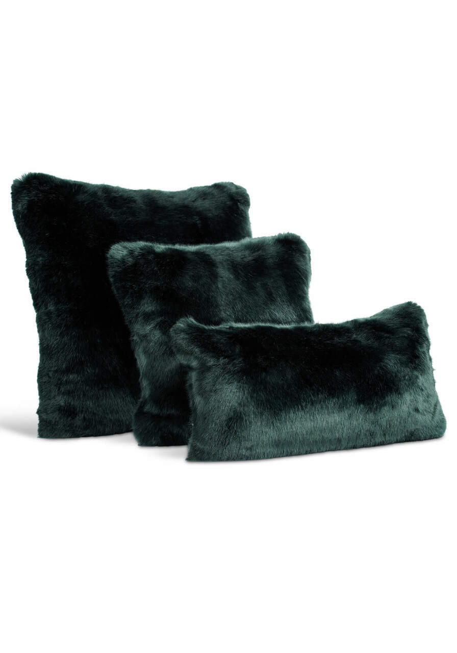 Ivory Mink Faux Fur Pillows by Fabulous Furs