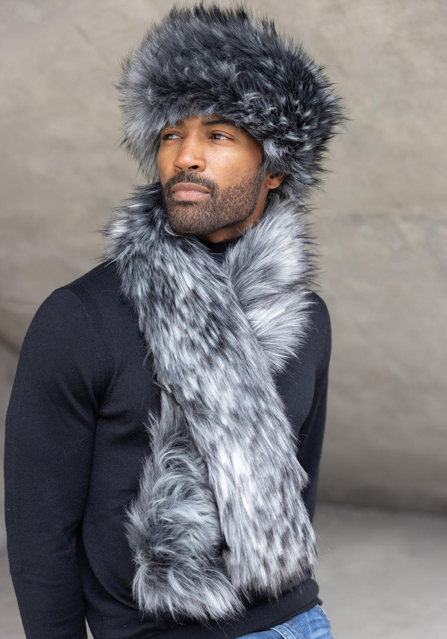 Men's Smokey Fox Faux Fur Russian-Style Hat Gifts