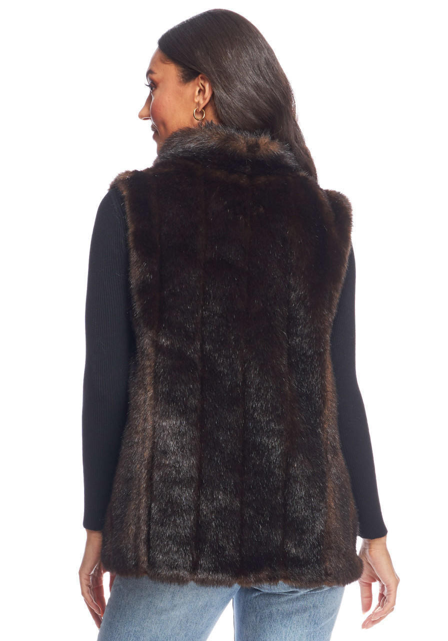 Sable Faux Fur Hook Vest