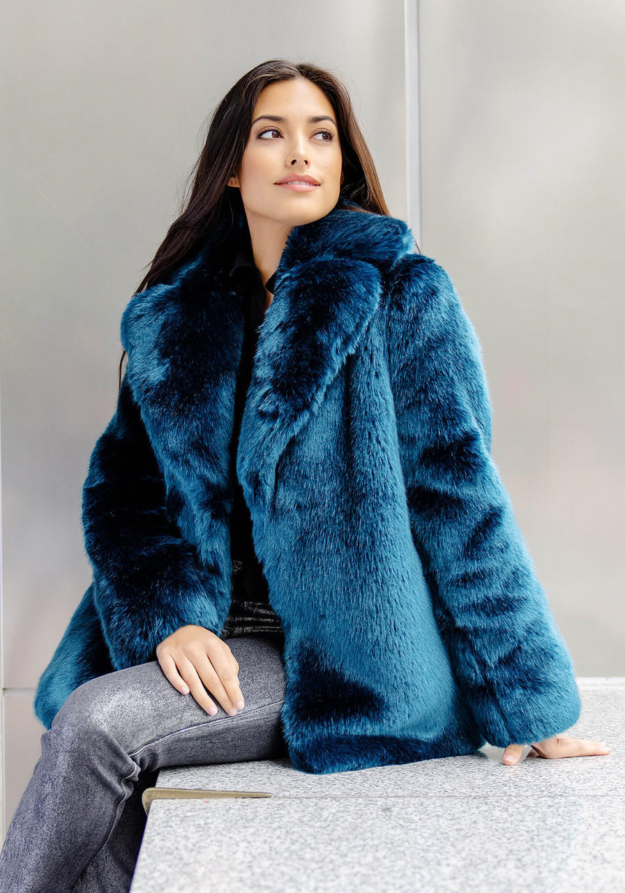 Sapphire mink fur on sale coat