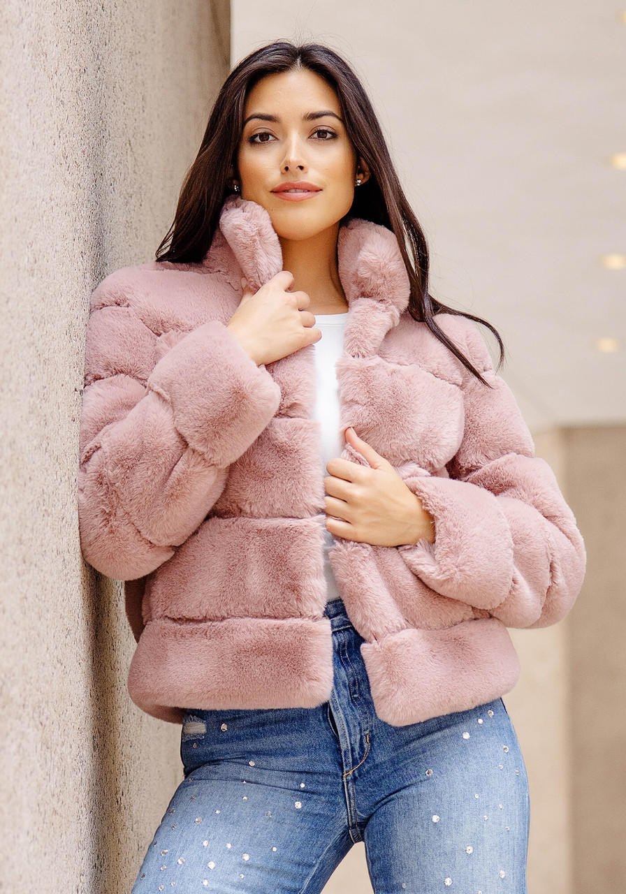 Rosewood Faux Fur Posh Jacket New Arrivals Fabulous-Furs