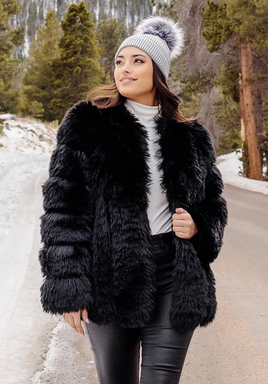 ジャケット・アウター sheller FOX fur cape coat BLACK FOX fur cape coat – shéller / シェリエ