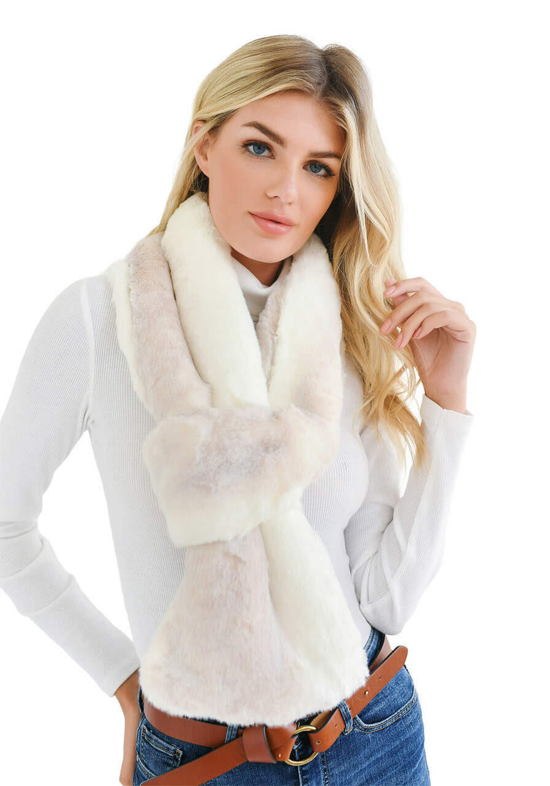 Iced Mink Faux Fur Loop Scarf Collections Fabulous-Furs