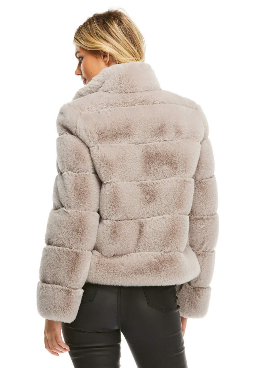 Dove Faux Fur Posh Jacket Women FabulousFurs