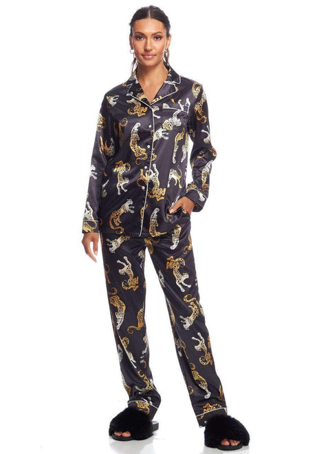 Jaguar Satin Pajama Set
