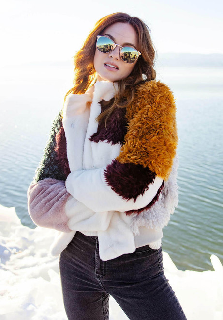 Freestyle Faux Fur Varsity Jacket Collections