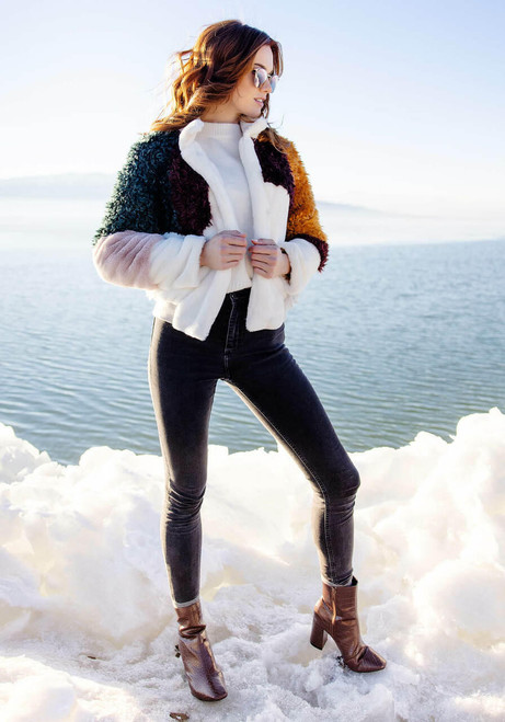 Freestyle Faux Fur Varsity Jacket Collections