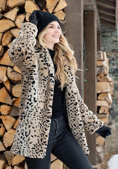 Fabulous-Furs Cheetah Faux Fur Classic Jacket 