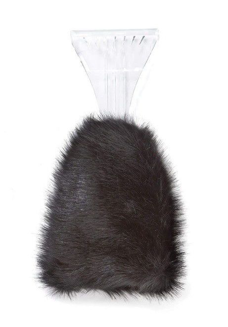 Fabulous-Furs Black Fox Faux Fur Ice Scraper 