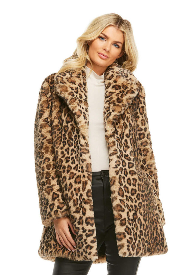 Leopard Faux Fur Le Mink Jacket - Fabulous Furs
