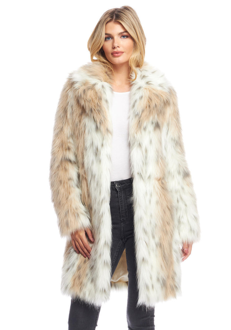 Snow Lynx Faux Fur Fireside Stroller Coat