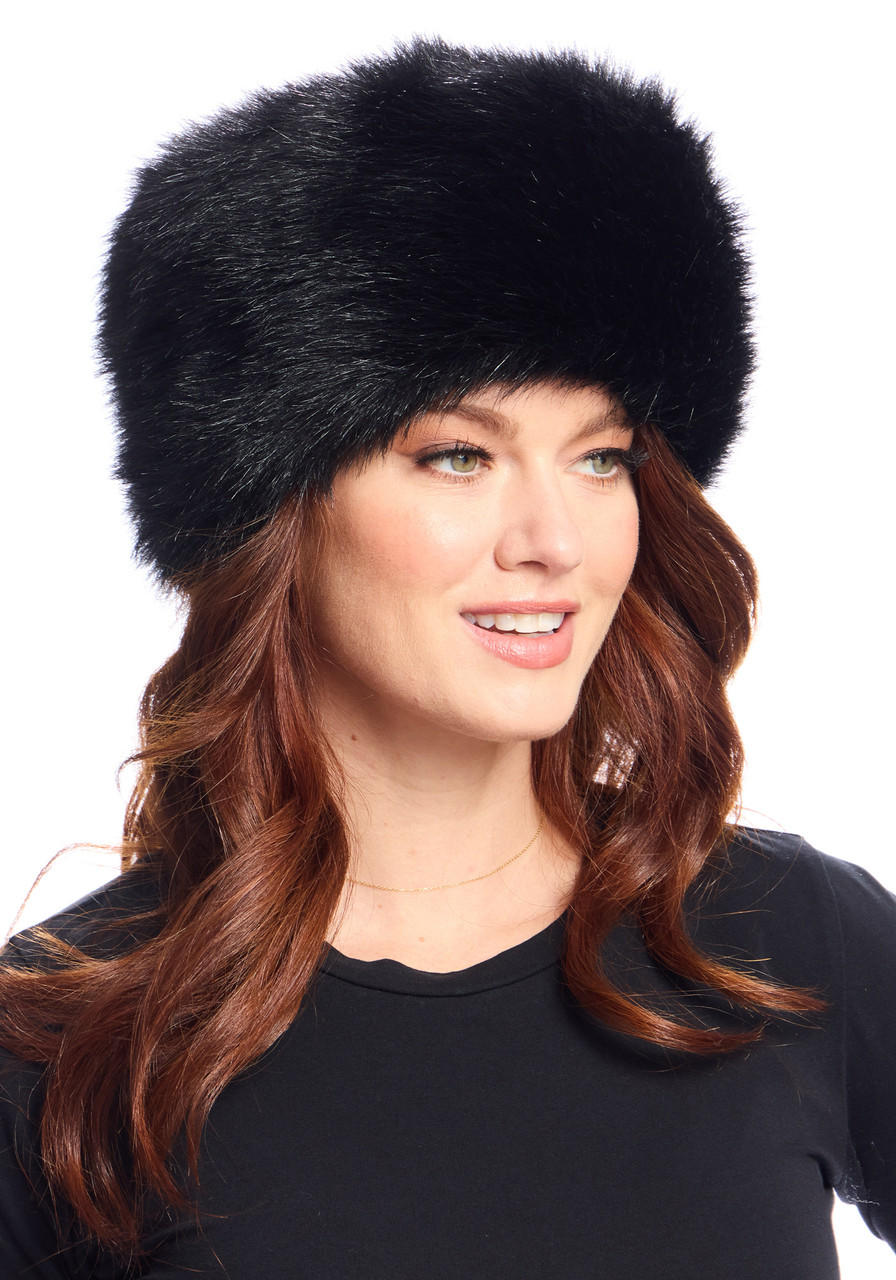 Beanie Faux Fur Hats Russian Style Russian Style Hats Black Fox