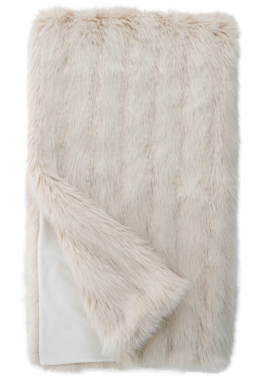 Limited Edition Arctic Fox Faux Fur Throws Donna Salyers FabulousFurs