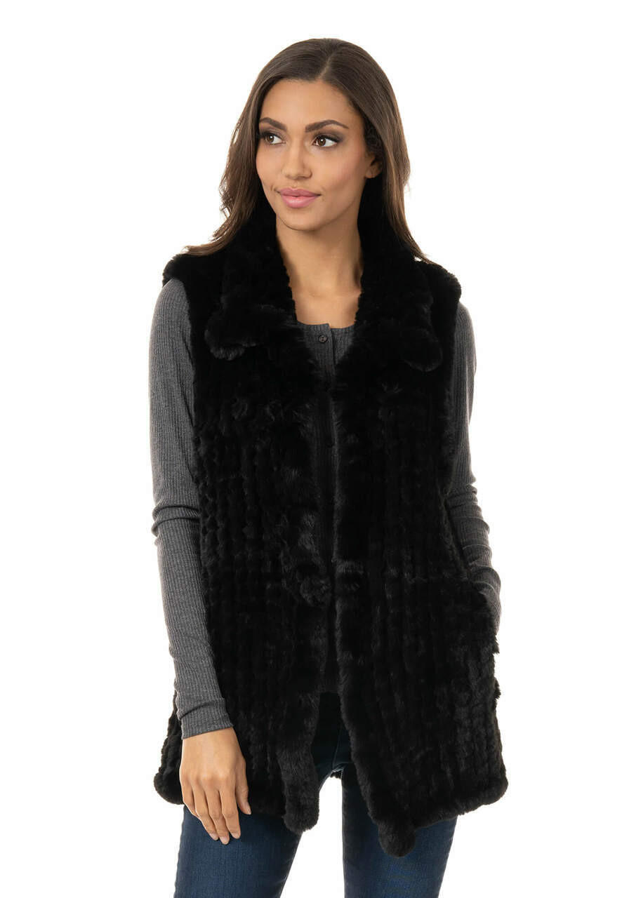 【値下げ】EBONY ◾︎FAUX FUR VEST22AW