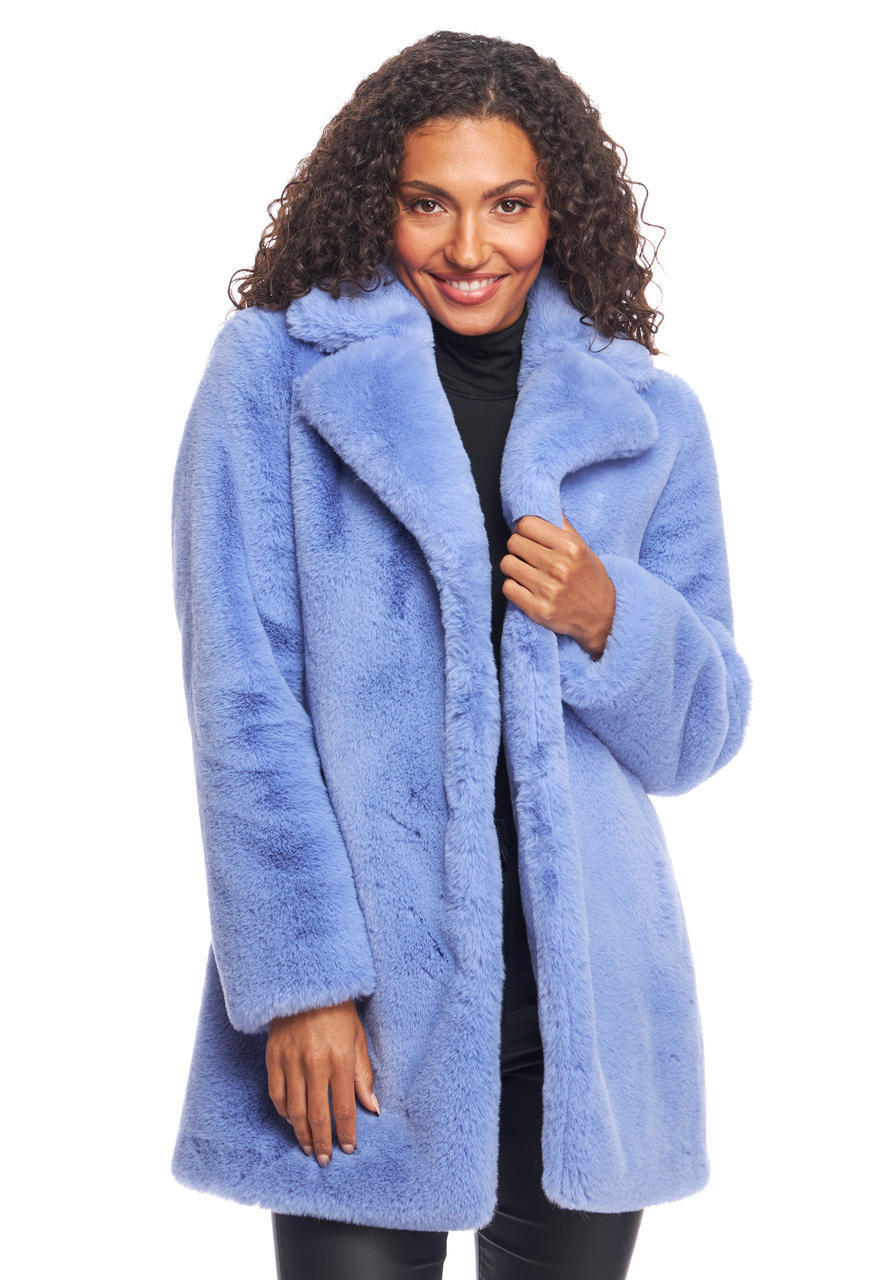 Shop The Fur Salon Alphabet-Print Shearling Wrap Coat