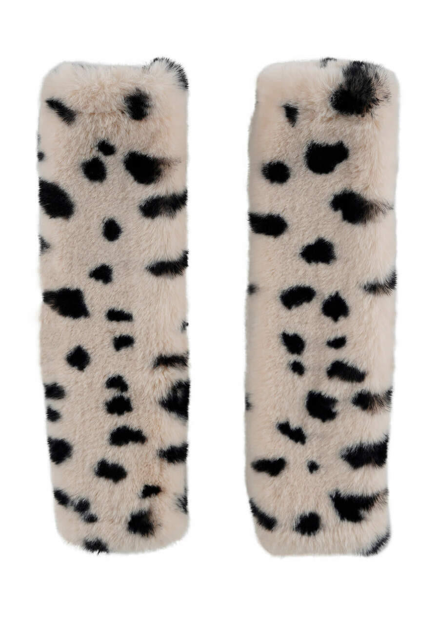 Leopard Faux Fur Wild Card Zip Chubby Jacket