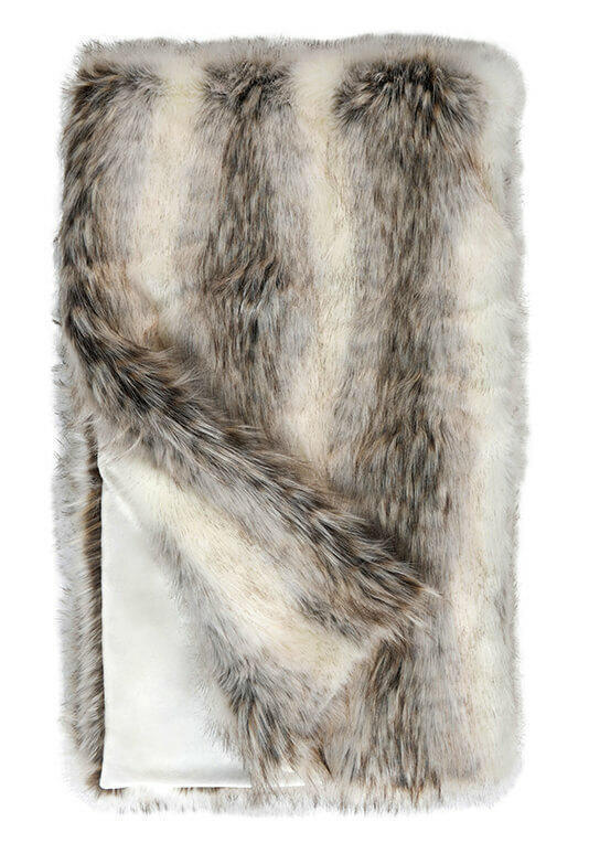 Limited Edition Arctic Wolf Faux Fur Throws FabulousFurs