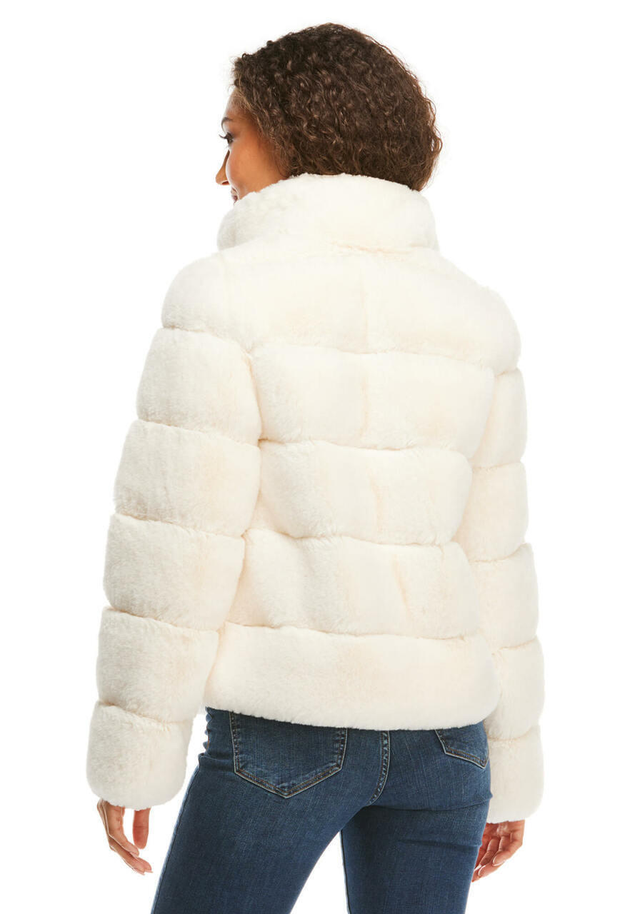Dove Faux Fur Posh Jacket Women FabulousFurs
