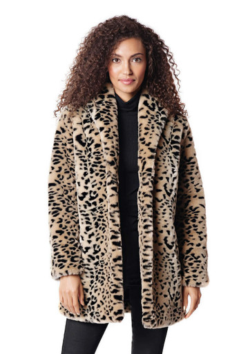Cheetah Faux Fur Classic Jacket Collections Fabulous-Furs
