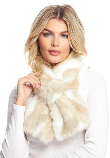 Winter Rabbit Faux Fur Loop Scarf - Fabulous Furs