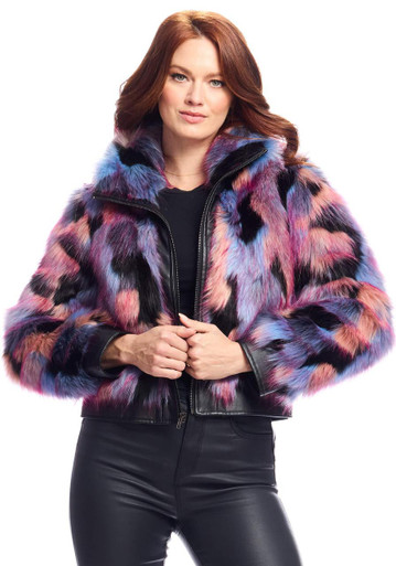 Cosmo Fox Faux Fur Zip Jacket - Fabulous Furs