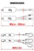 EAW Y SET QUEEDY ANSI 90 cm Orange
