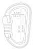 Petzl Bm'D Lightweight Asymmetrical Carabiner