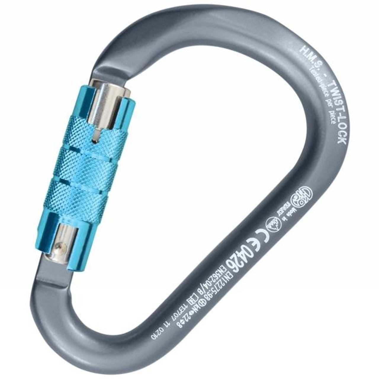 Kong HMS Classic Twist Lock Aluminum Carabiner