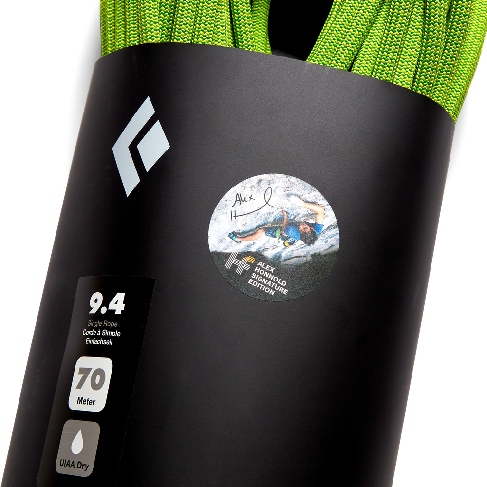 Black Diamond 9.4 Dry Climbing Rope Honnold Edition