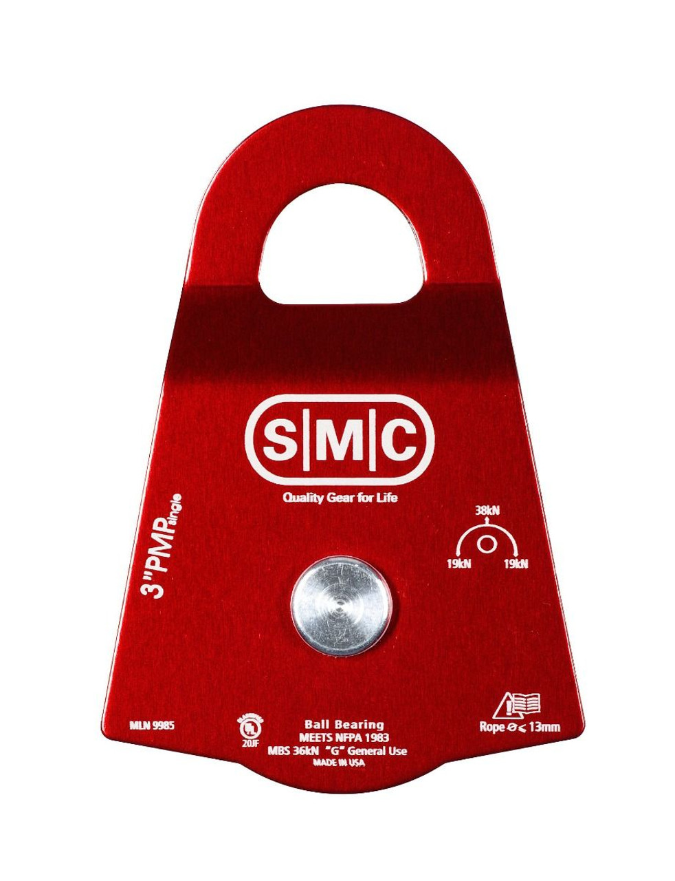 SMC 3" Aluminum Prusik Minding Pulley