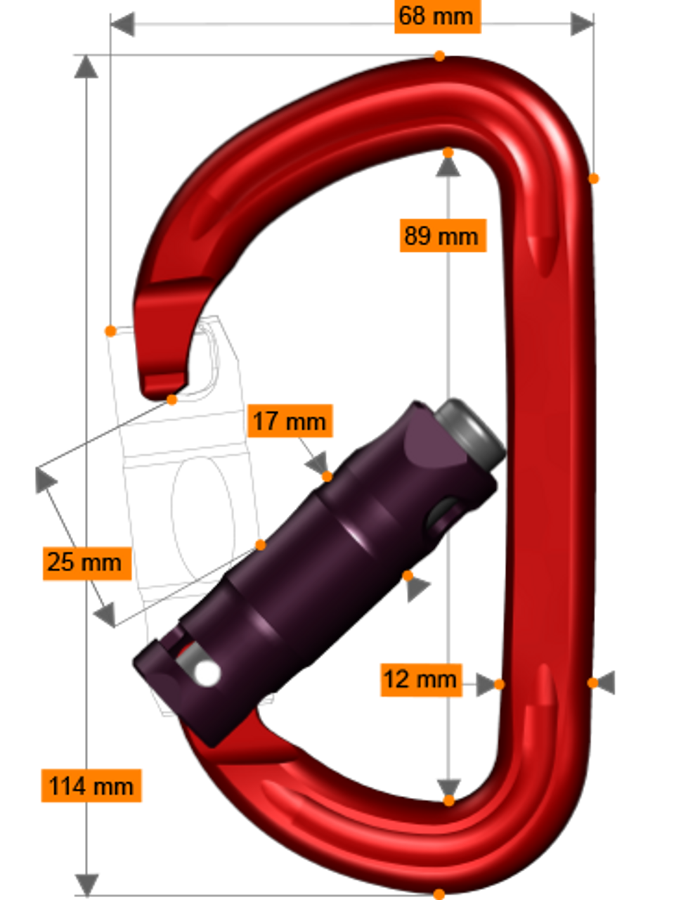 Rock Exotica rockD Orca-Lock Carabiner