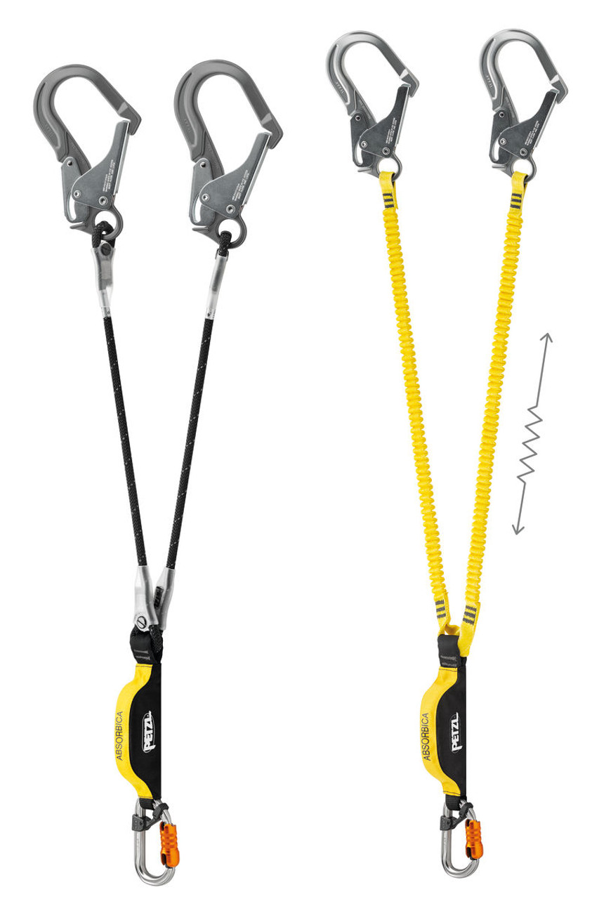 Petzl ABSORBICA®-Y MGO Double Lanyard with Energy Absorber