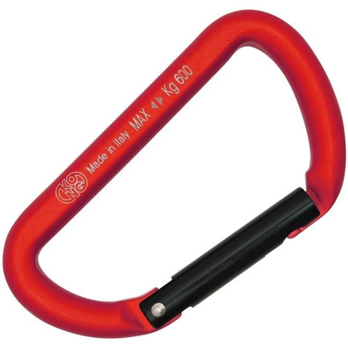 Kong Mini D Aluminum Straight Gate Carabiner