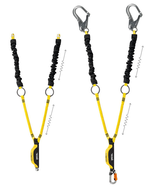 Petzl ABSORBICA Y TIE-BACK Double Lanyard with Energy Absorber