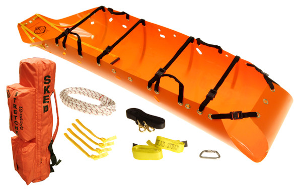 Skedco Sked Basic Rescue System - International Orange with Cobra Buckles