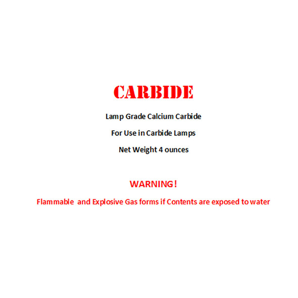 Calcium Carbide 4oz Bottle