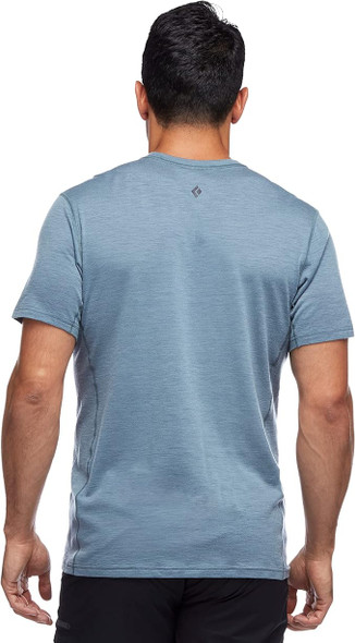 Black Diamond Men's Flux Merino Tee - XL Storm Blue**CLOSEOUT**