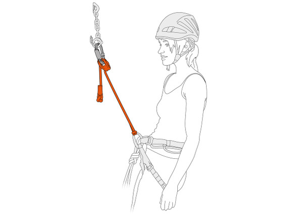Petzl Lanyard CONNECT ADJUST ORANGE Petzl Lanyard CONNECT ADJUST ORANGE