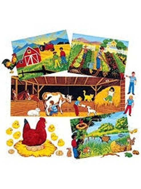 Quiet Book - Farm Kit Felts (Now Grandma and Grandpas Farm) - Little Folk Visuals