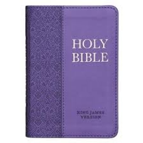 Bible Mini Pocket KJV LuxLeather Purple - 100 x 140 mm -  - LuxLeather
