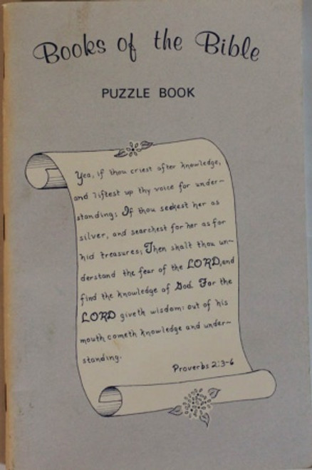 Books of the Bible Puzzle Book - A Smoker - Softcover