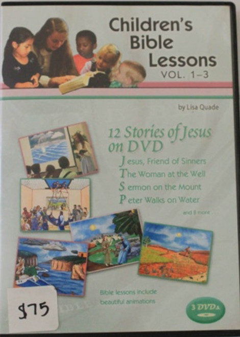 Children's Bible Lessons DVD Vol 1-3, 12 Stories of Jesus - John and Lisa Quade - DVD