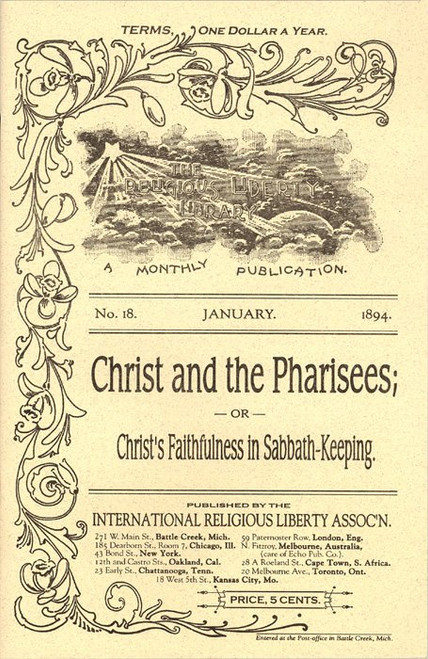 Christ & The Pharisees - Alonzo T Jones - Softcover