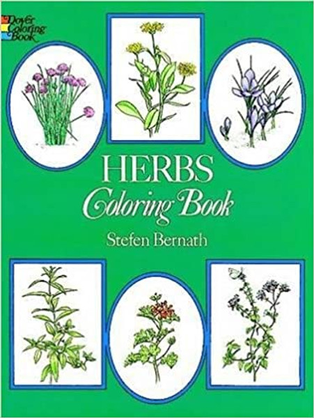 Herbs colouring book