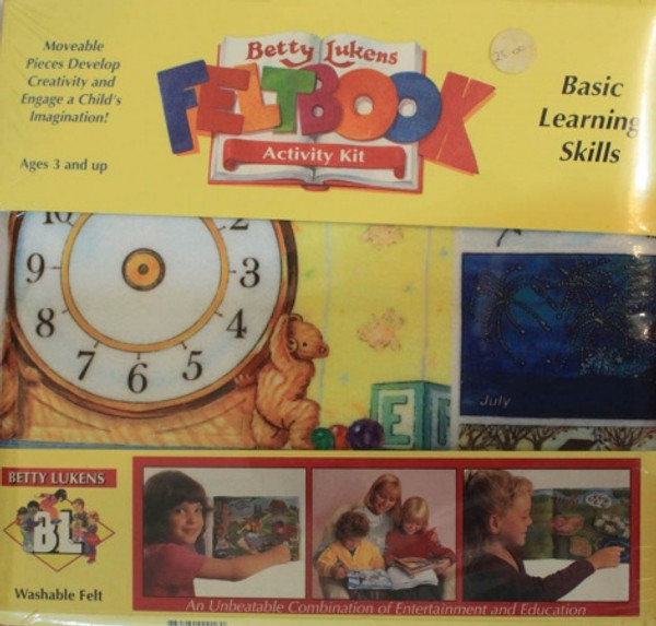 Quiet Book - Basic Learning Skills Felts - Out of print last one left - Betty Lukens - Felts