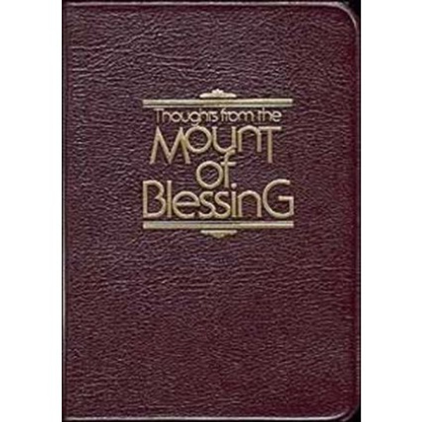 Thoughts from the mount of blessing leather