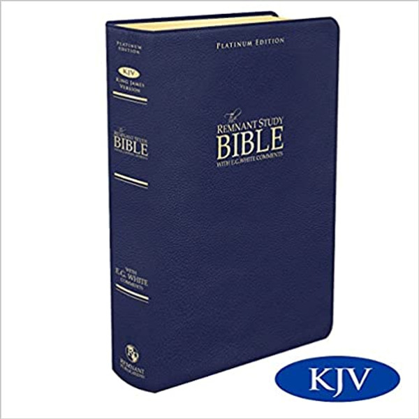 Platinum remnant study bible blue top grain leather