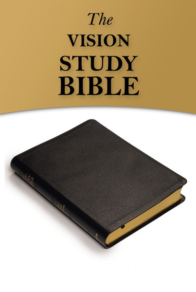Bible - Vision Study Bible, Wide Margin, Genuine Leather, Sanctuary Study, Prophecy Study, EGW Comments