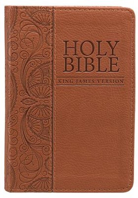 Bible Mini Pocket KJV LuxLeather Tan - 95 x 140 mm